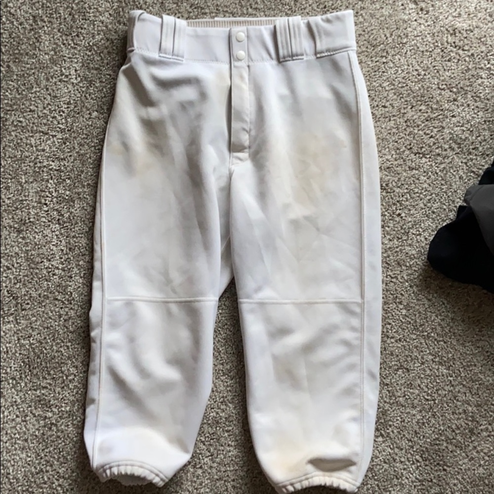 Men’s all white knicker baseball pants